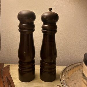 Wooden Salt and Pepper Shakers
